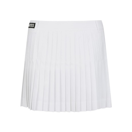 여성 사이드 로고 플리츠 큐롯 스커트