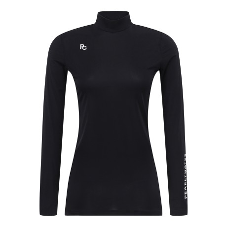 여성 로고 모크넥 레이어 티셔츠