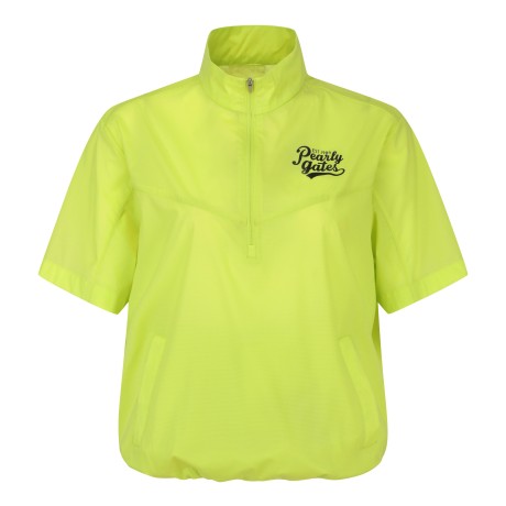 여성 모크넥 하프집업 반팔 아노락