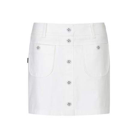 여성 버튼 큐롯 스커트