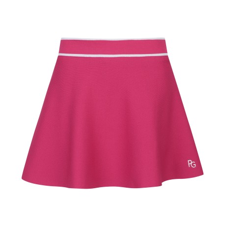 여성 컬러 라인 플레어 큐롯 스커트