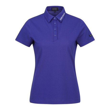 여성 로고 카라 반팔 티셔츠