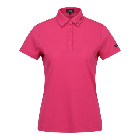 여성 로고 카라 반팔 티셔츠