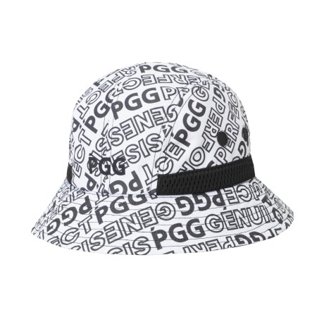 공용 로고 패턴 메쉬 버킷햇