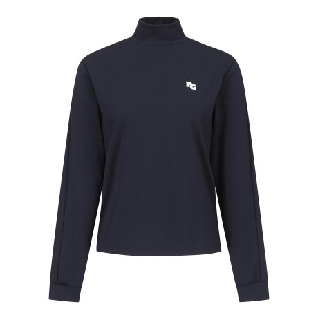 [가격인하] 공용 로고 라인 모크넥 긴팔 티셔츠