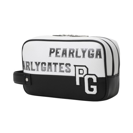 공용 엠보 로고 배색 파우치