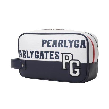 공용 엠보 로고 배색 파우치