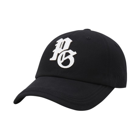 [ONLY BUCKET] 공용 레더 로고 스터드 볼캡