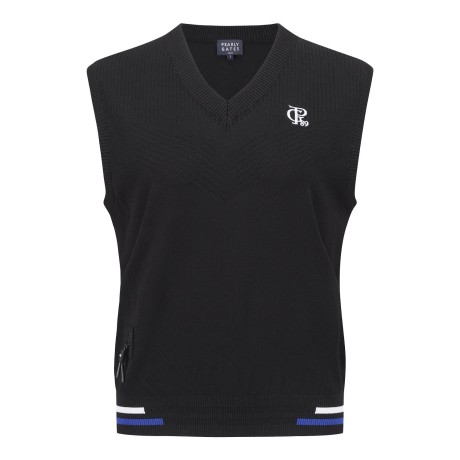 공용 자카드 믹스 니트 베스트