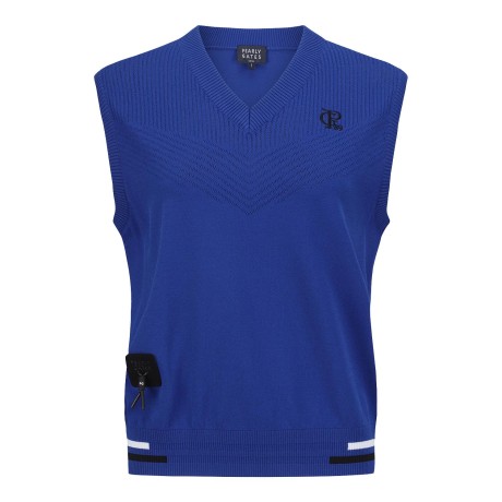 공용 자카드 믹스 니트 베스트