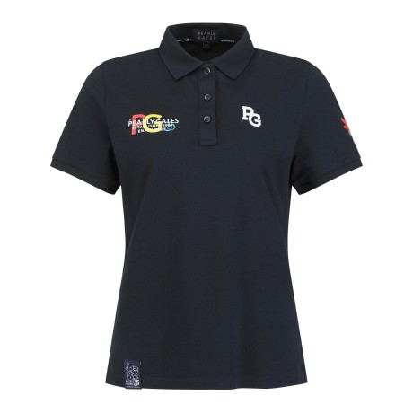 공용 컬러 로고 칼라 반팔 티셔츠