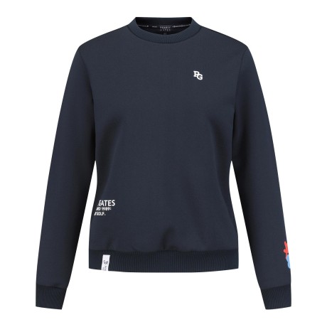 공용 슬리브 컬러 로고 프린트 스웻셔츠