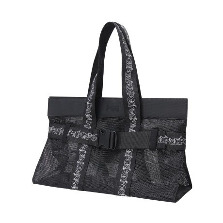 공용 PGG 로고 스트랩 메쉬 카트백