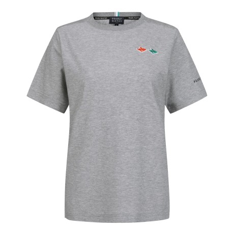 [냉감]공용 컬러 바니 뱃지 반팔 티셔츠