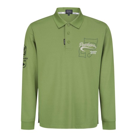 공용 로고 프린트 칼라 긴팔 티셔츠