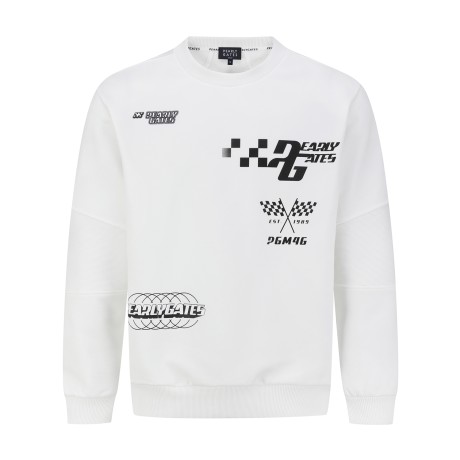 [가격인하] 공용 레이싱 프린팅 스웻셔츠