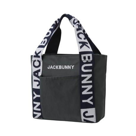 공용 잭바니 빅 로고 스트랩 토트백