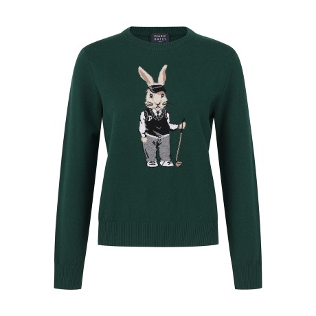 공용 울캐시 바니 모티브 니트