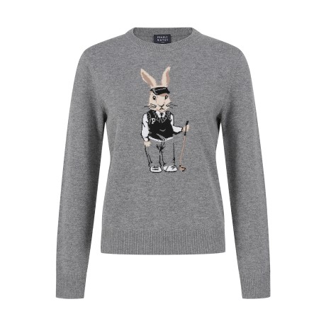 공용 울캐시 바니 모티브 니트