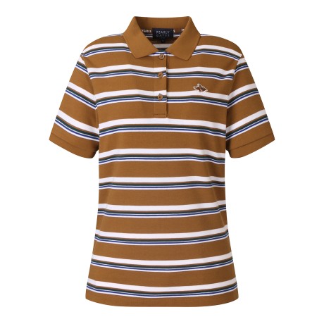 공용 컬러 스트라이프 칼라 반팔 티셔츠