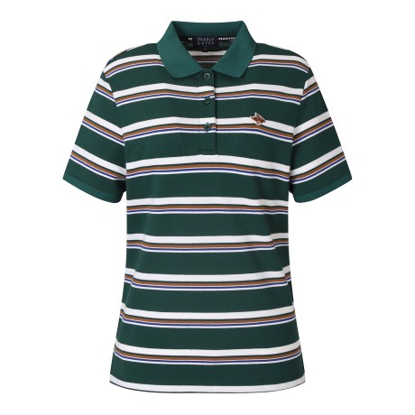 공용 컬러 스트라이프 칼라 반팔 티셔츠