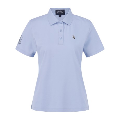 공용 로고 패치 카라 반팔 티셔츠