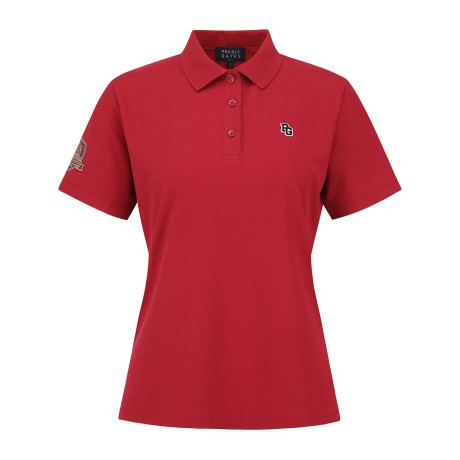 공용 로고 패치 카라 반팔 티셔츠