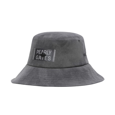 공용 배색 로고 탭 스트링 버킷햇