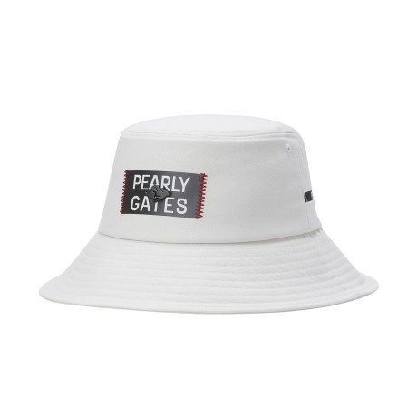 공용 배색 로고 탭 스트링 버킷햇