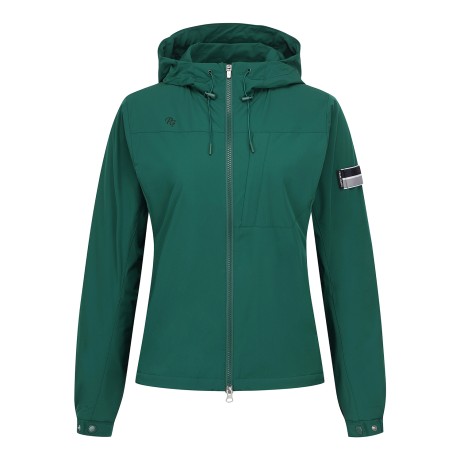 공용 배색 탭 후드 기모 집업 점퍼