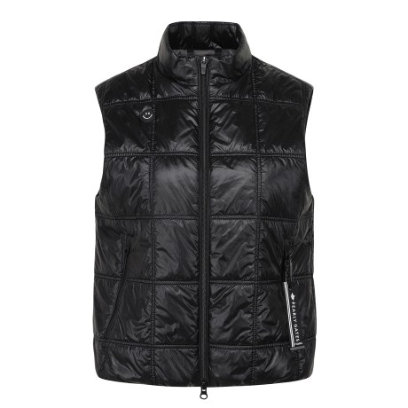 공용 스퀘어 퀼팅 집업 점퍼 베스트