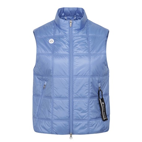 공용 스퀘어 퀼팅 집업 점퍼 베스트