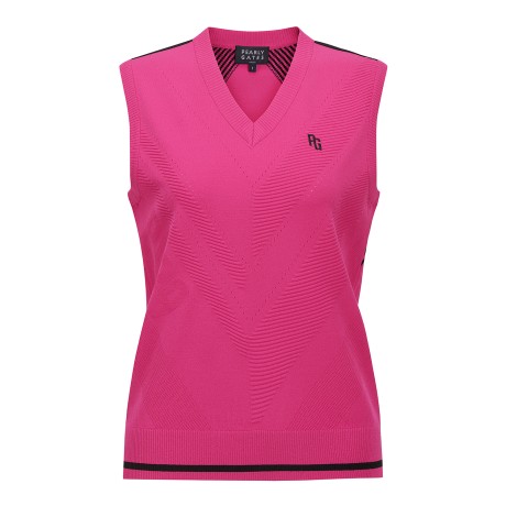 공용 헤링본 조직감 투톤 베스트