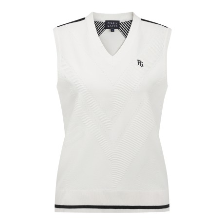 공용 헤링본 조직감 투톤 베스트