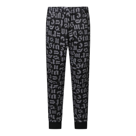 남성 레터링 패턴 조거 팬츠