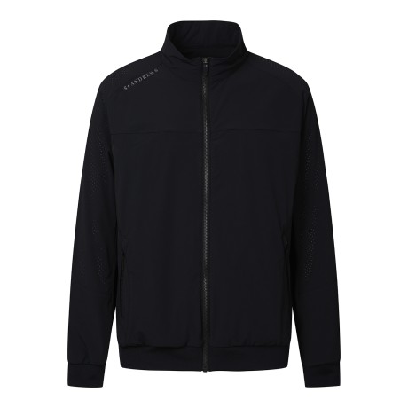 남성 펀칭 믹스 하이넥 점퍼