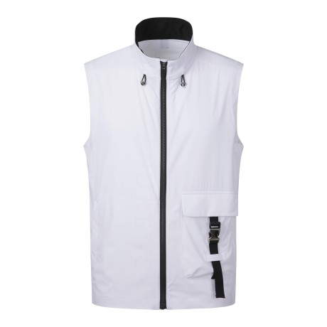 남성 로고 펀칭 포인트 우븐 베스트