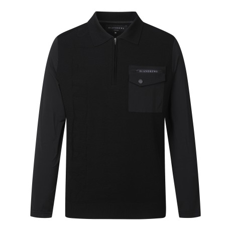 남성 슬리브 냉감 하이브리드 니트 풀오버