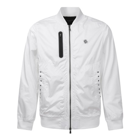 남성 스터드 포인트 스트레치 새틴 블루종