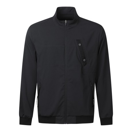 남성 워딩 로고 포인트 하이넥 점퍼