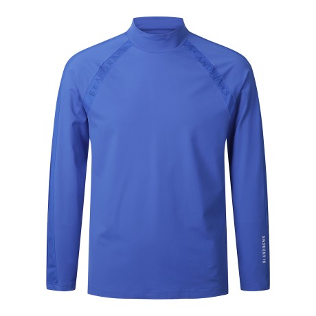 남성 배색 절개 로고 프린트 긴팔 이너 티셔츠