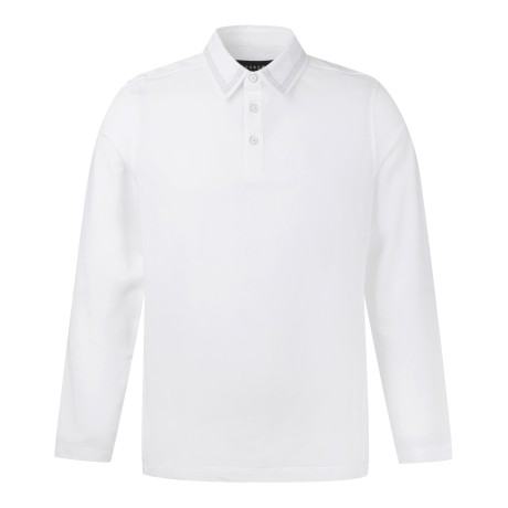 남성 배색 스티치 카라 포인트 긴팔 티셔츠