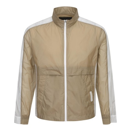 남성 경량 배색 홑겹 하이넥 점퍼