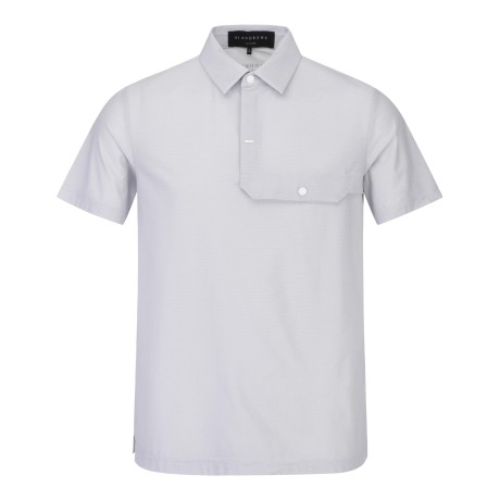 남성 가슴 절개 포인트 스판 반팔 티셔츠