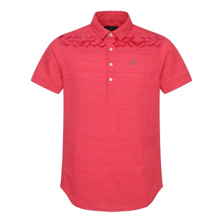 남성 슬리브 자가드 반팔 티셔츠