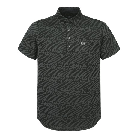 남성 옵아트 자가드 반팔 티셔츠