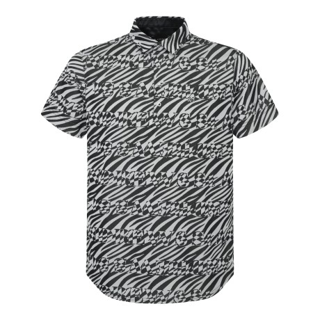 남성 옵아트 자가드 반팔 티셔츠