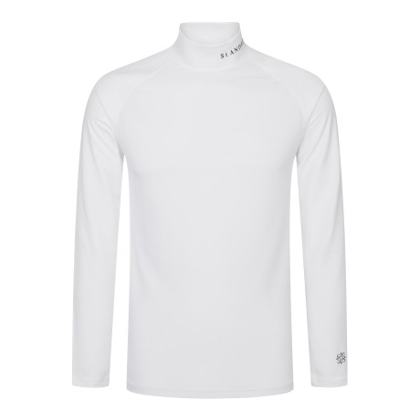 남성 로고 포인트 UV 메쉬 하이넥 긴팔 티셔츠