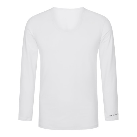 남성 로고 포인트 UV 메쉬 U넥 긴팔 티셔츠