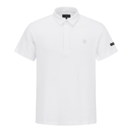 남성 시어서커 히든 버튼 반팔 티셔츠